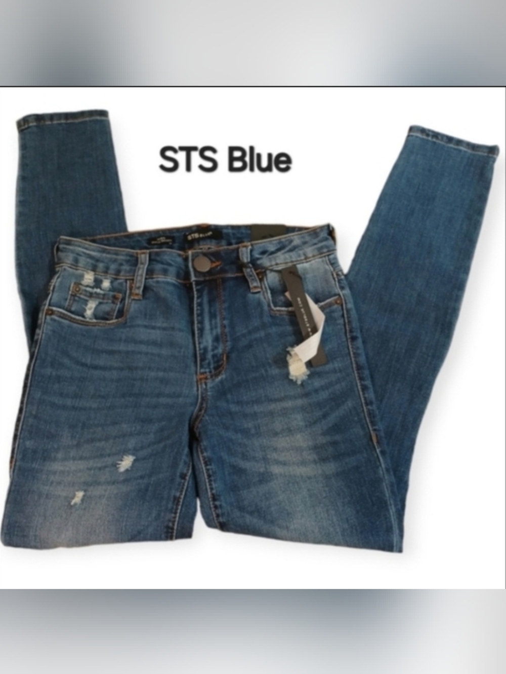 Blue PipperAnkle Skinny Jeans